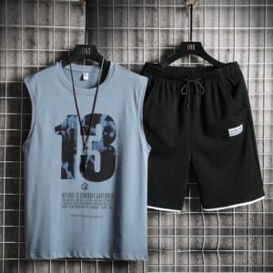 Blue Sports Tee Set