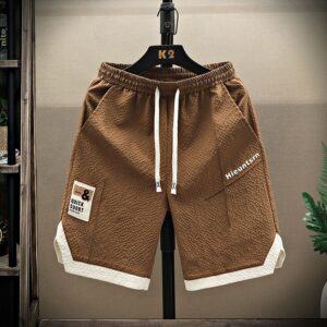 Brown Drawstring Shorts