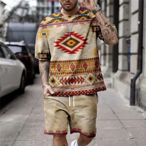 Ethnic Print Shirt & Shorts