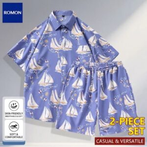 Printed Half Shirt Set
